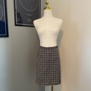 Vintage 1980s-1990s LD & Co. Plaid Wrap Skort